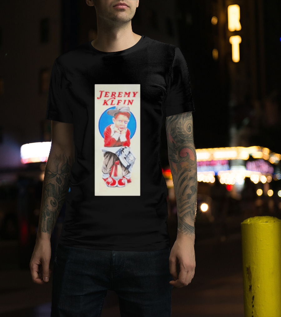 Jeremy Klein World Industries Kid Sitting On Stool T-Shirt