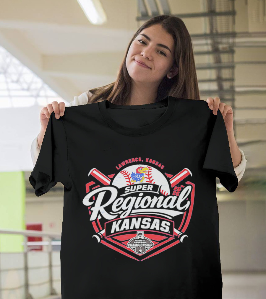 Lawrence Kansas Jayhawks 2026 Super Regional Baseball Event T-Shirt