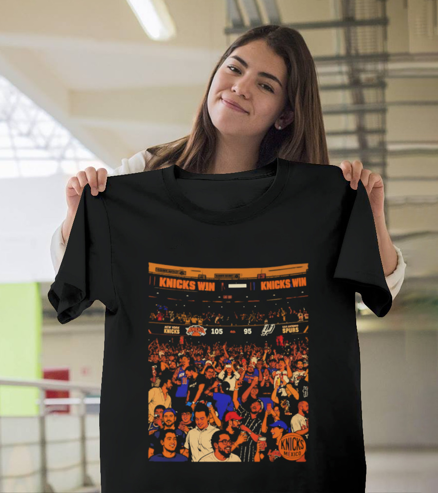 New York Knicks Win 105 95 One City One Team One Dream Energy T-Shirt