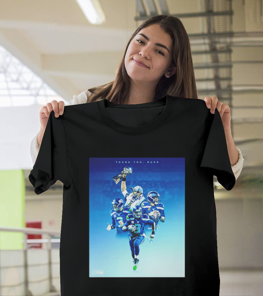 Thank You Russ Seattle Seahawks Russell Wilson Super Bowl 3 T-Shirt