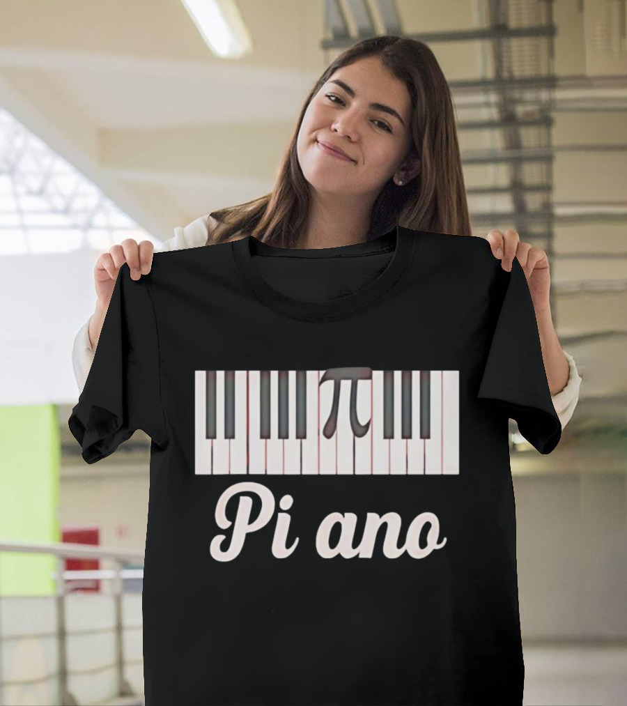 Pi Ano Jazz Lessons Piano Keys Pi T-Shirt