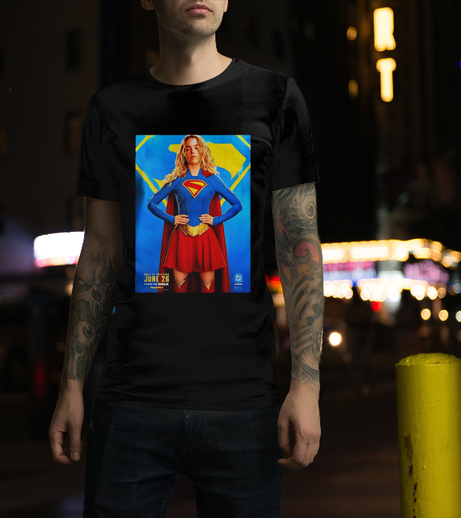 DC Studios Supergirl Movie June 26 Theaters Imax T-Shirt