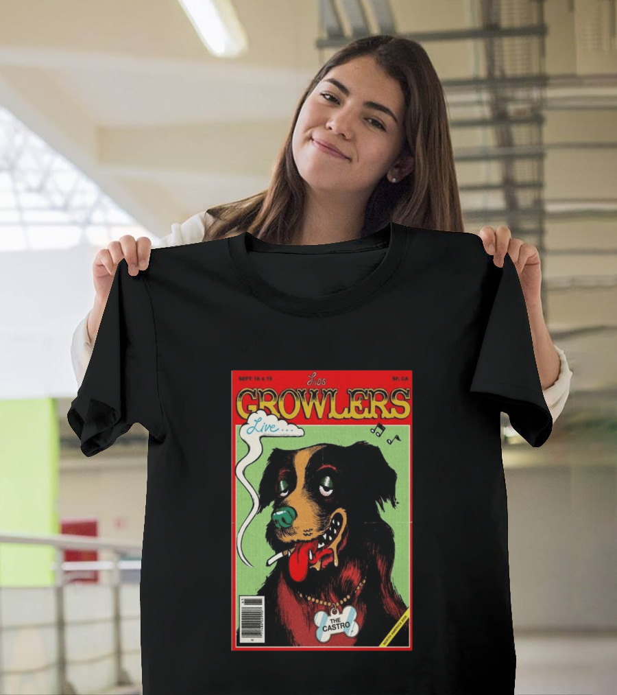 Los Growlers Live Sept 18 19 2026 San Francisco CA The Castro Theatre Dog T-Shirt