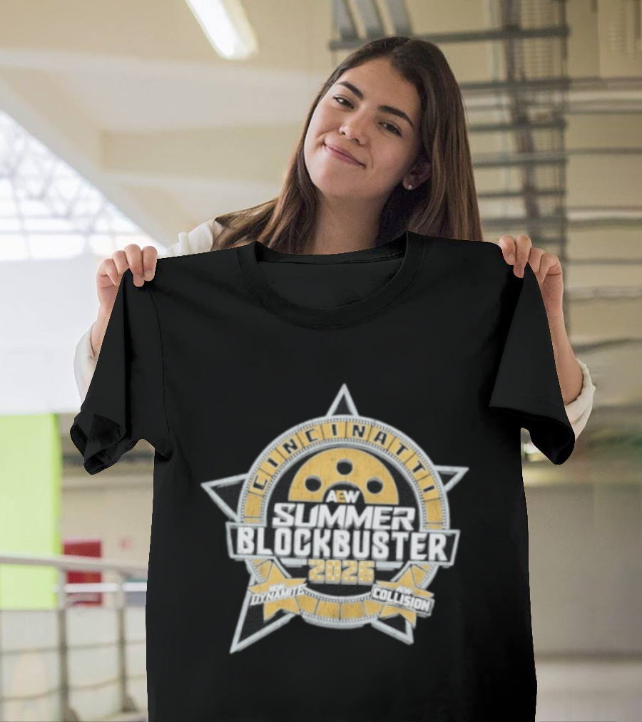 AEW Summer Blockbuster 2026 Cincinnati Event New Dynamite New Collision T-Shirt