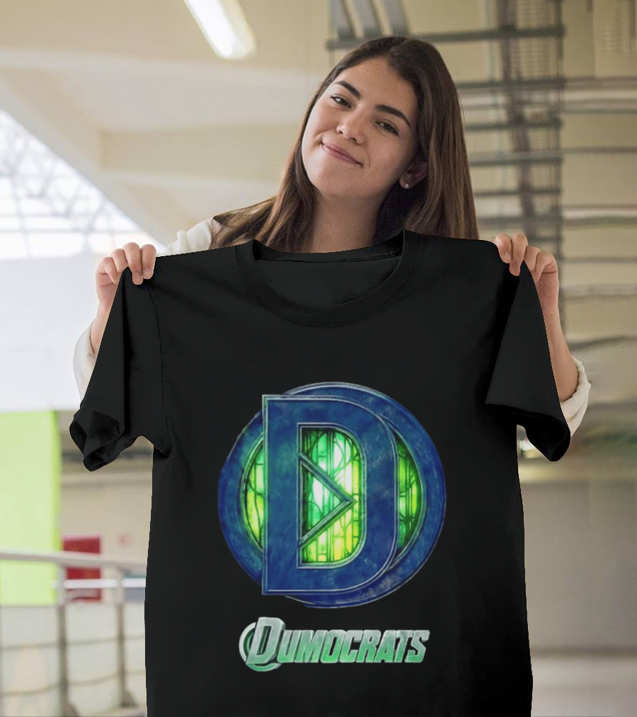 Dumocrats Political D Symbol Green Glass T-Shirt