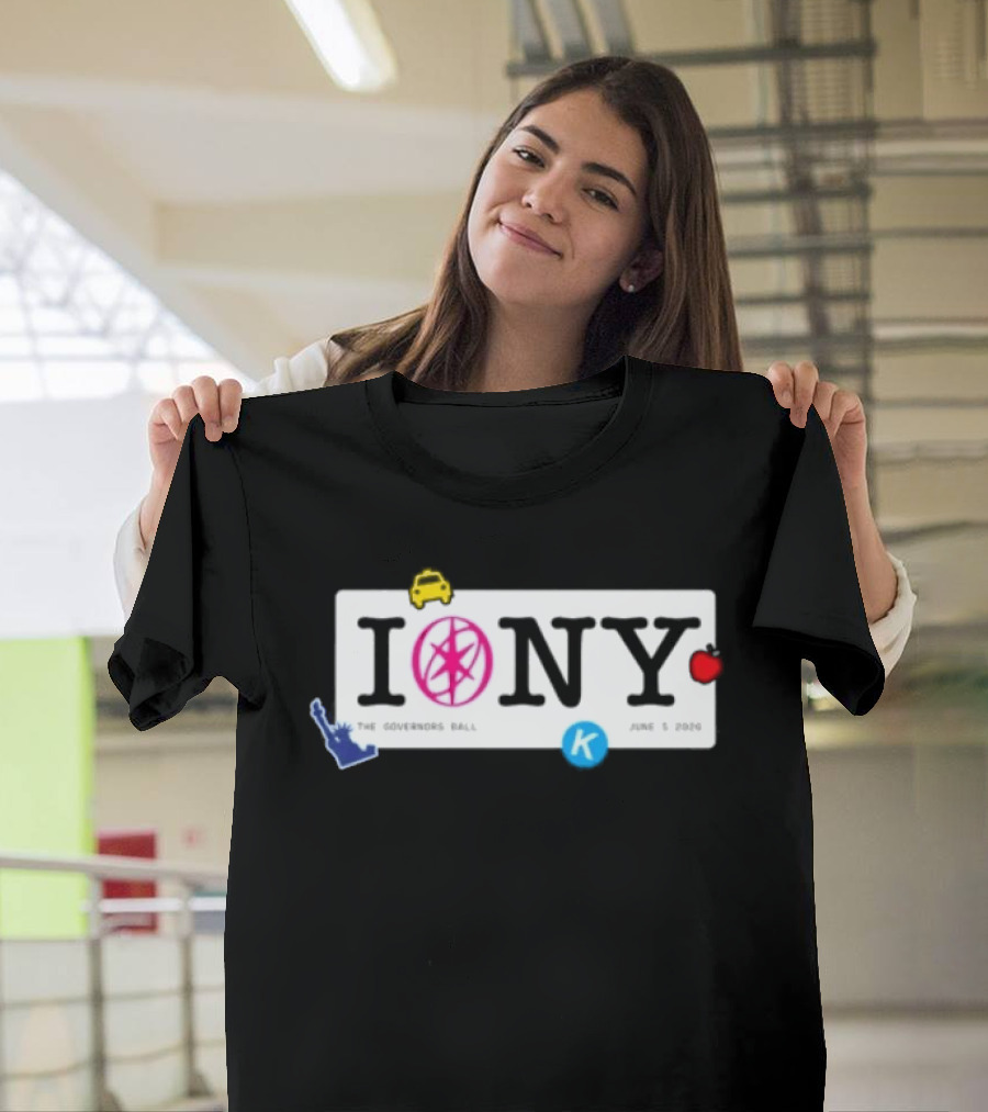 I Love NY The Governors Ball 2026 Statue Of Liberty Apple K T-Shirt