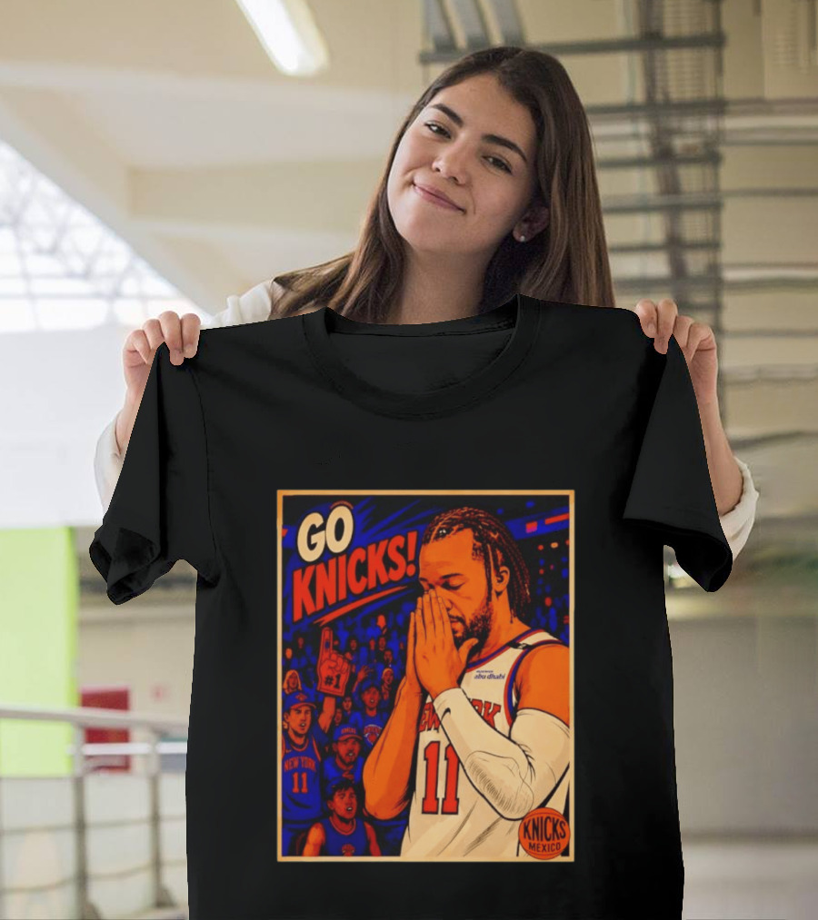 GO KNICKS Jalen Brunson New York Knicks 11 Mexico T-Shirt