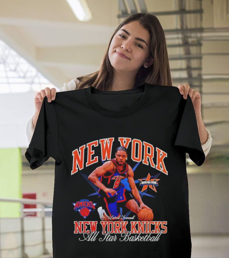 New York Knicks Latrell Sprewell All Star Basketball NBA Knicks T-Shirt