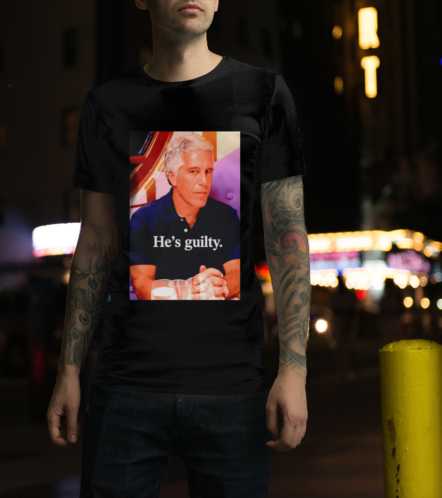 Lil Pump Epstein He's Guilty Controversial Meme T-Shirt