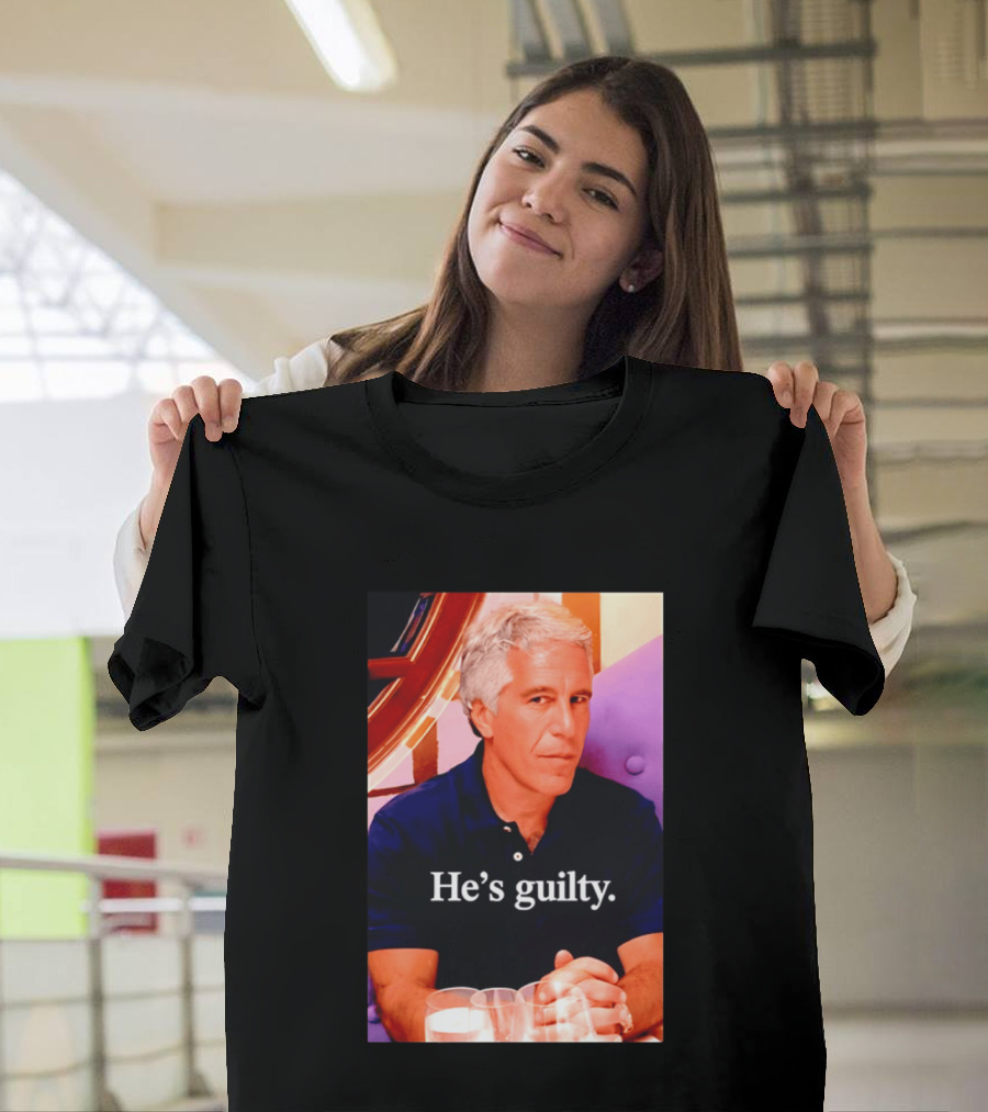 Lil Pump Epstein He's Guilty Controversial Meme T-Shirt