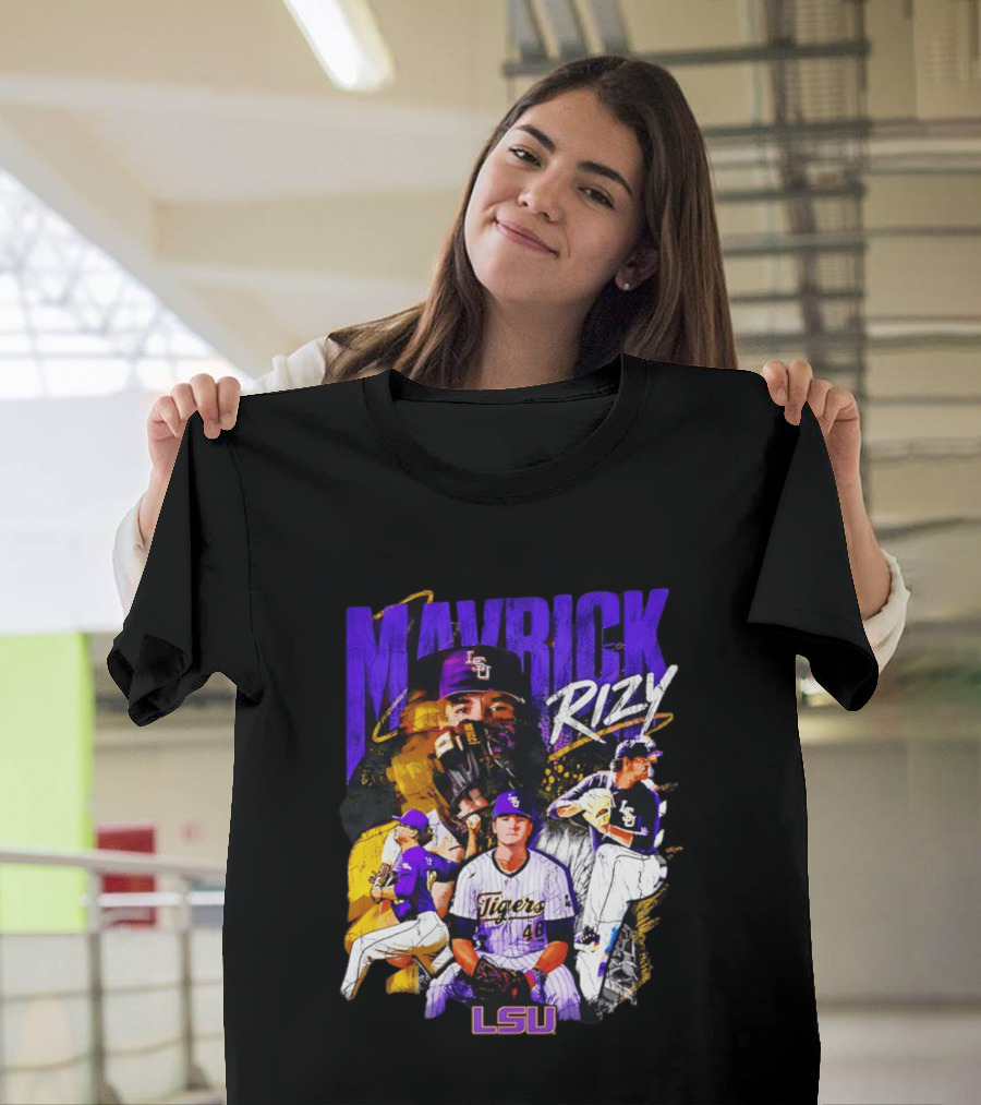 LSU Tigers Mavrick Rizy Baseball Collection T-Shirt