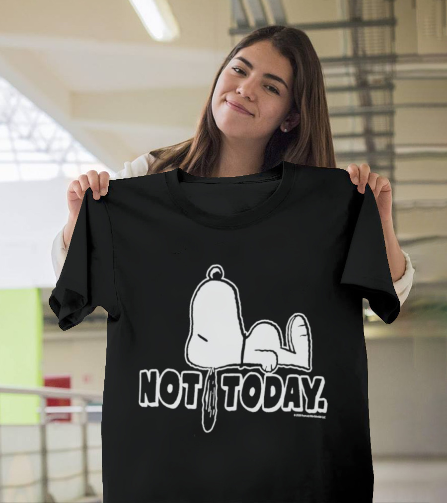 Snoopy Not Today Relaxed Mood Peanuts T-Shirt
