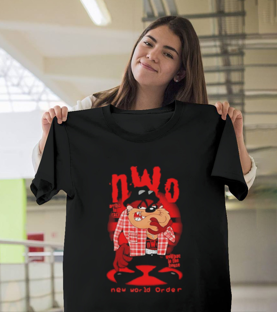 NWo Wolfpac Taz Tasmanian Devil New World Order Arriba La Raza T-Shirt