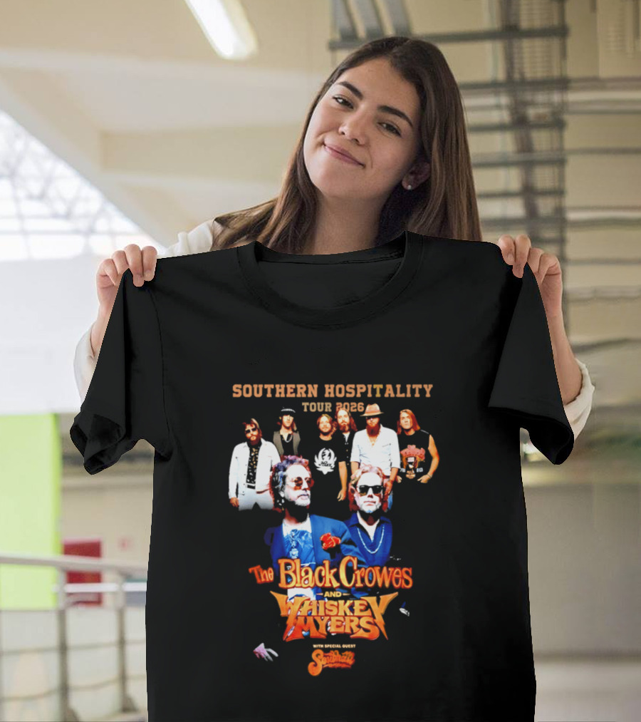Southern Hospitality Tour 2026 The Black Crowes Whiskey Myers T-Shirt