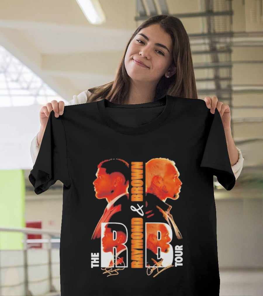 Usher Chris Brown Raymond & Brown The R B Tour Concert Signatures T-Shirt