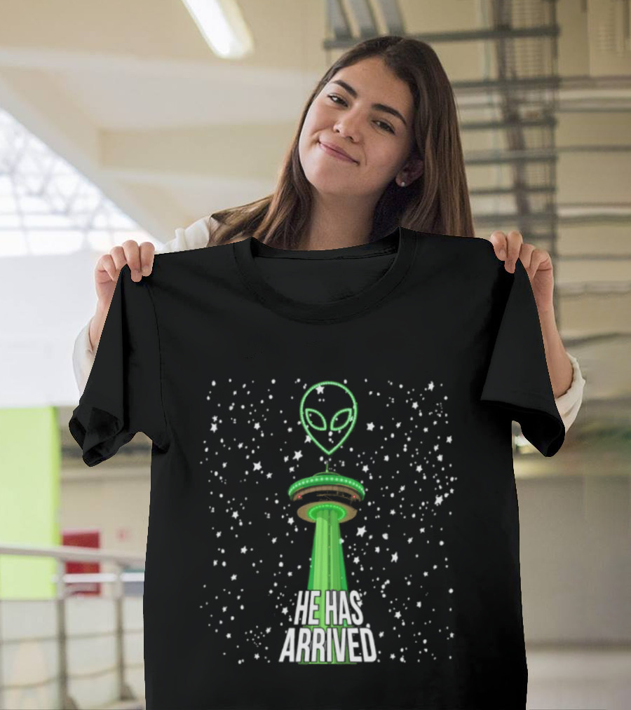Victor Wembanyama Alien Tower Of The Americas San Antonio Spurs UFO He Has Arrived T-Shirt