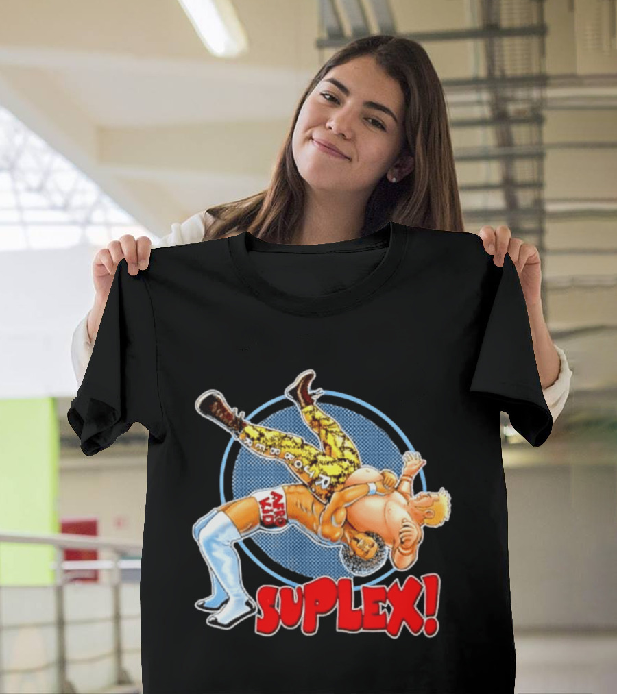 Afro Kid Wrestling Suplex Move T-Shirt
