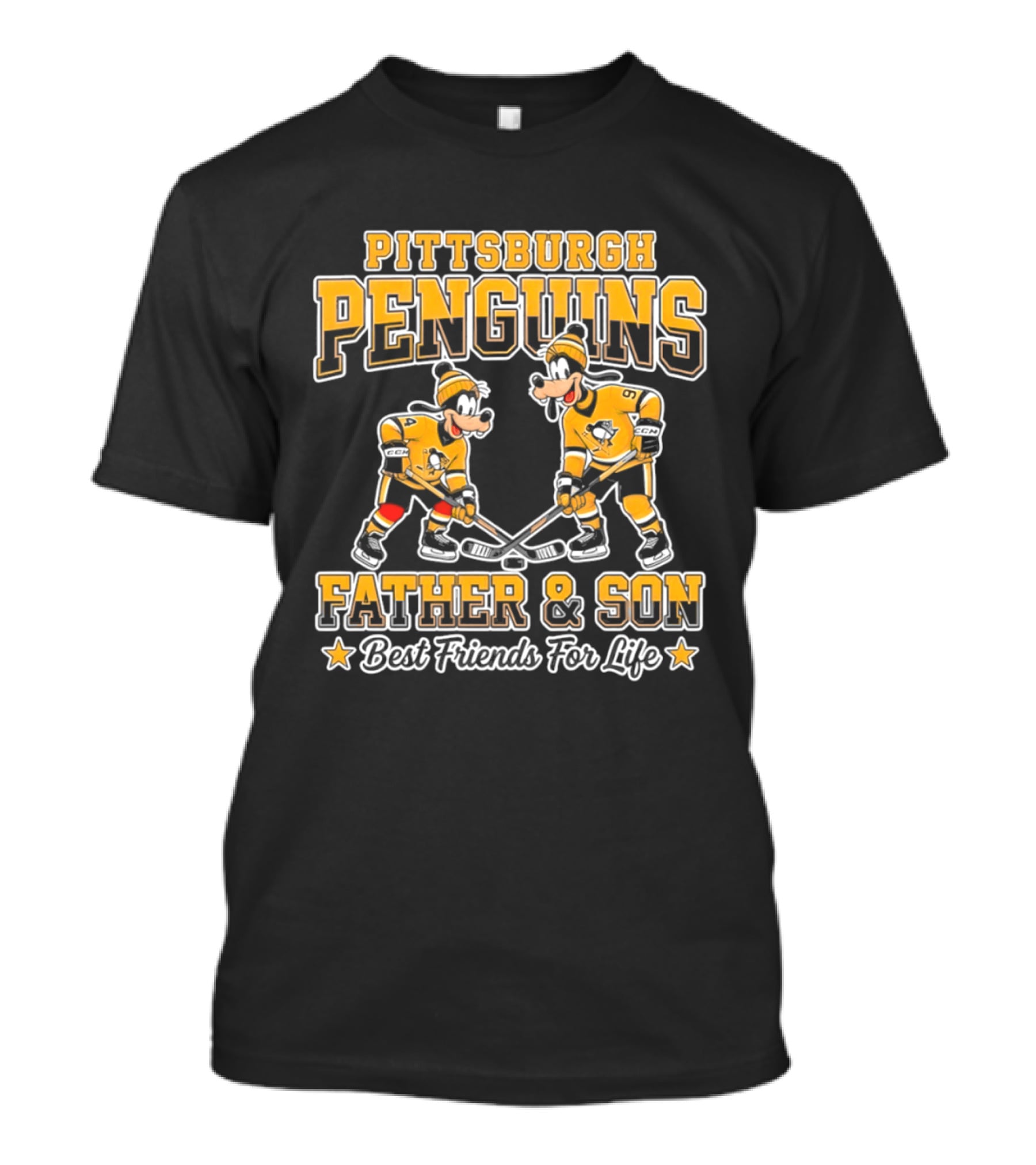 Pittsburgh Penguins Goofy Father And Son Best Friends For Life T-Shirt