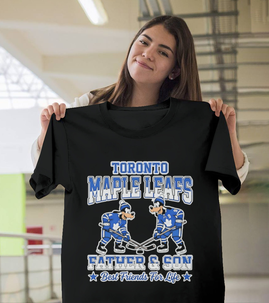 Toronto Maple Leafs Goofy Father And Son Best Friends For Life T-Shirt