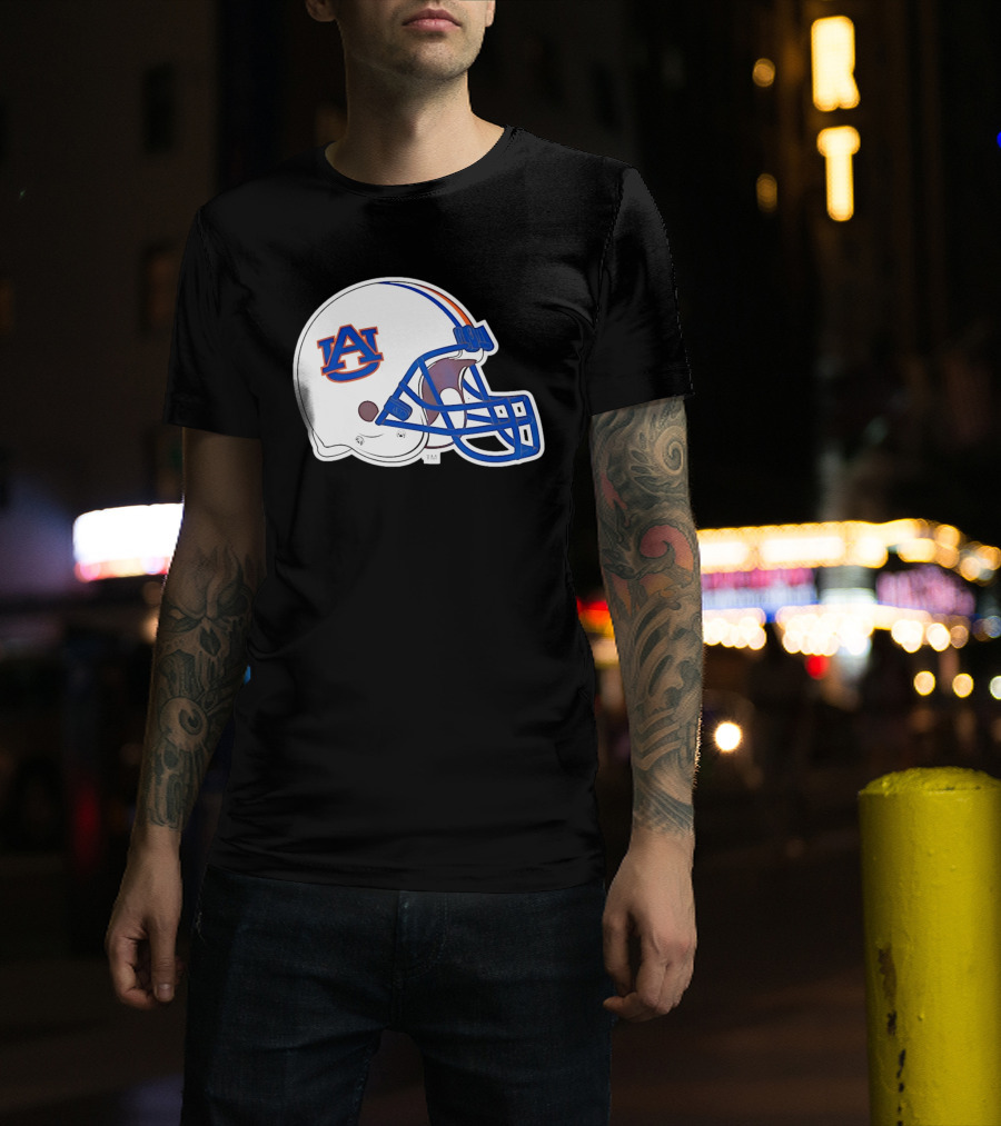 Auburn Tigers Football Helmet AU T-Shirt