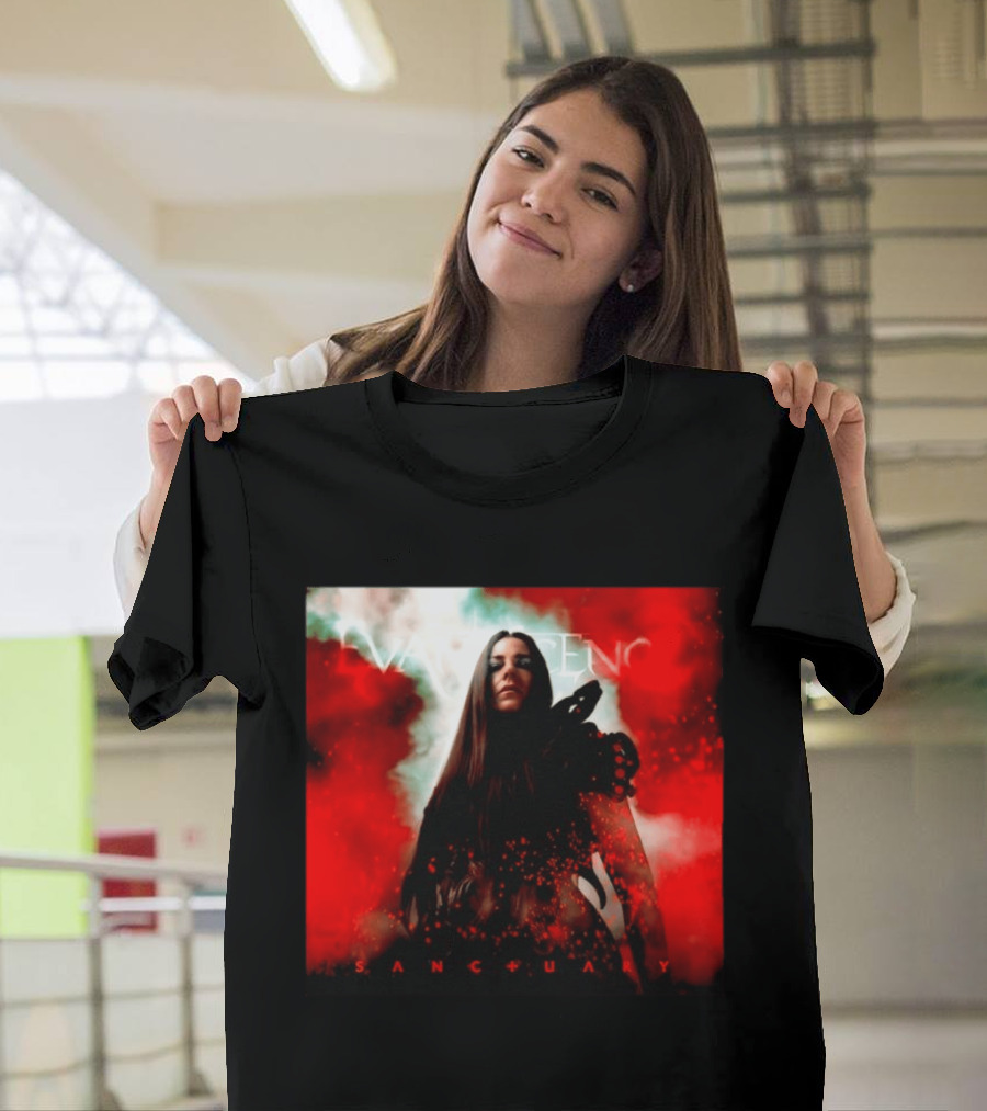 Evanescence Sanctuary Red Atmospheric Album Cover T-Shirt