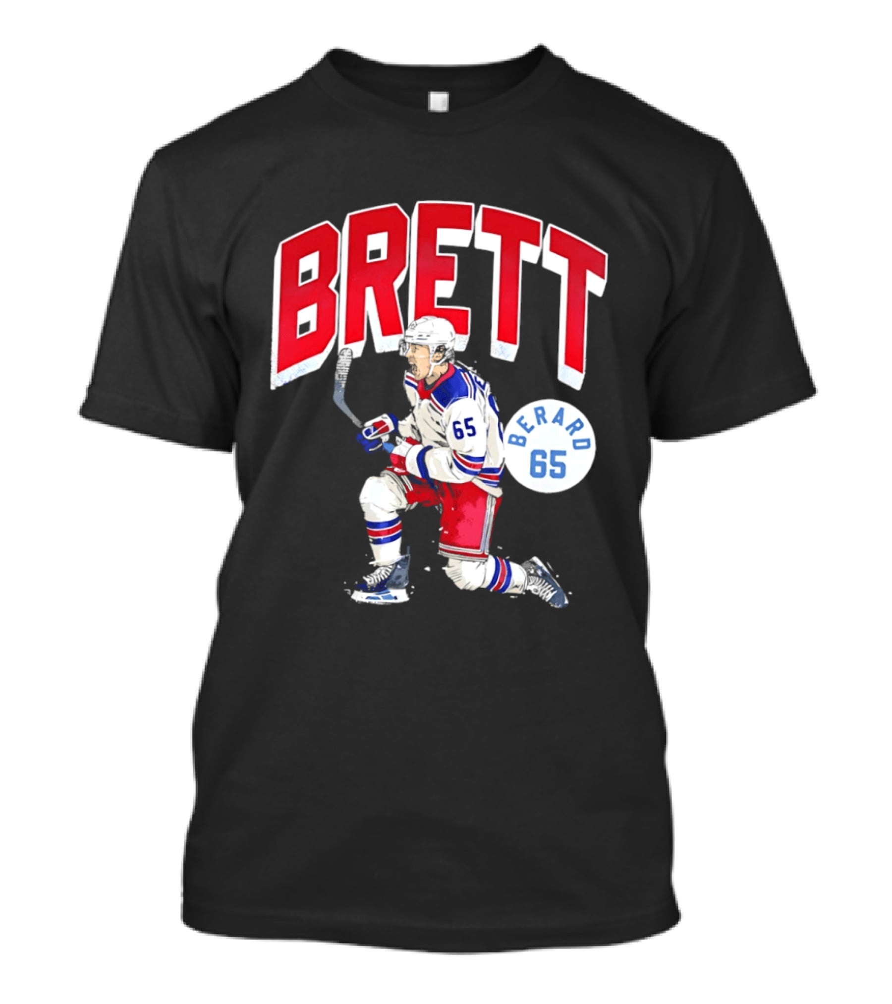 Brett Berard 65 New York Rangers Hockey T-Shirt