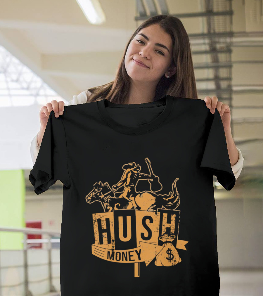 Hush Money Cowboy Horse Dollar Sign Bag T-Shirt