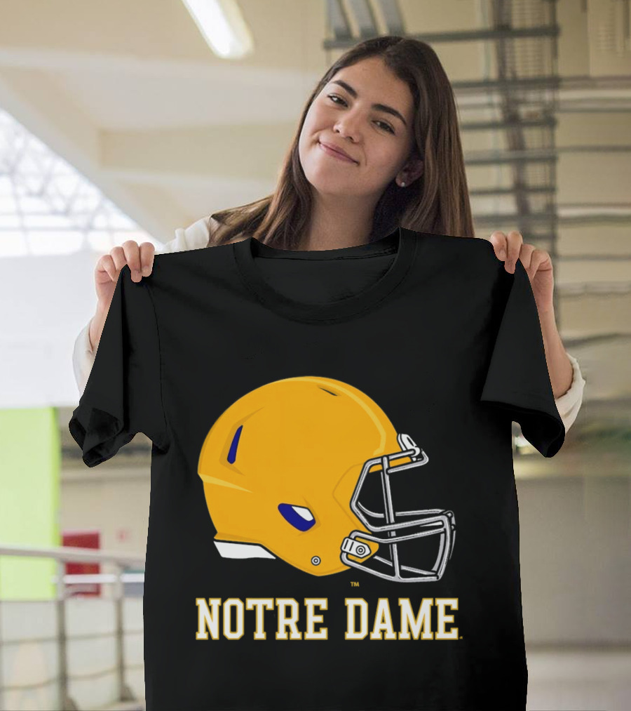 Notre Dame Fighting Irish Football Helmet T-Shirt