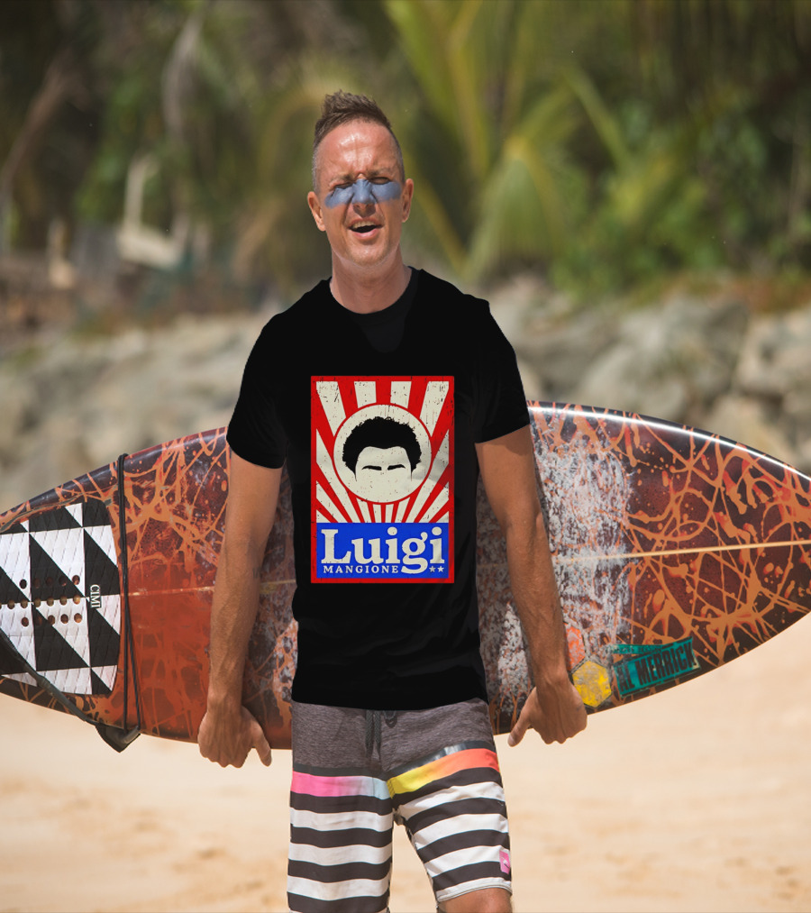 Luigi Mangione Red White Blue Campaign T-Shirt