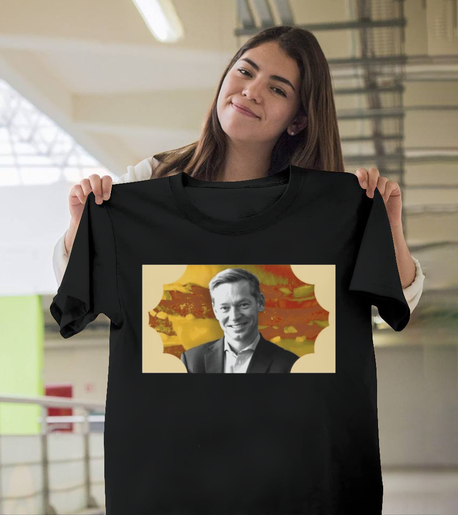 McDonald's CEO Chris Kempczinski Portrait Golden Arch T-Shirt