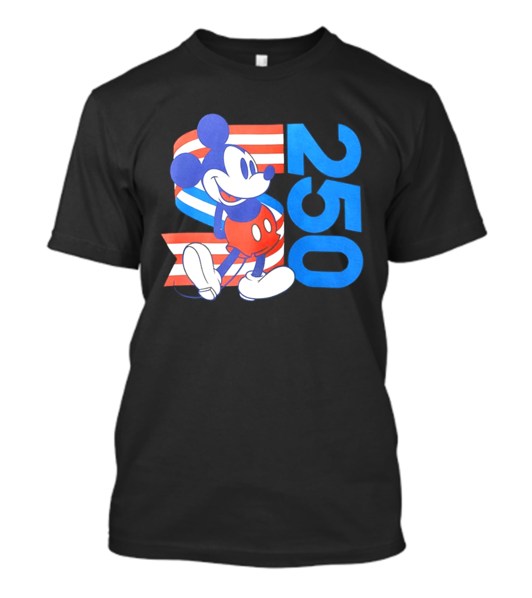 Mickey Mouse Disney 250 Celebration American Flag T-Shirt