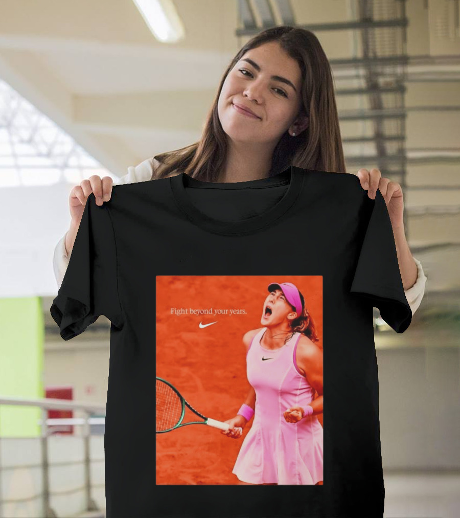 Mirra Andreeva Nike Fight Beyond Your Years Tennis Motivation T-Shirt