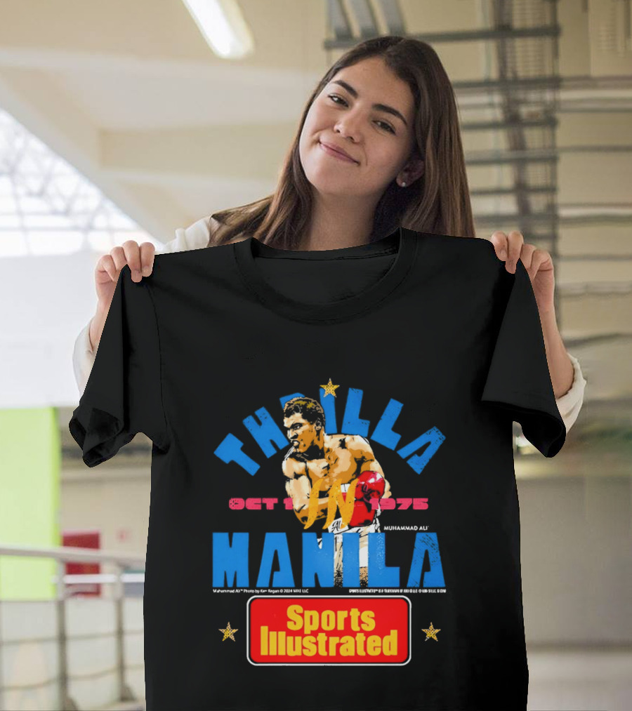 Thrilla In Manila Muhammad Ali Sports Illustrated October 1 1975 T-Shirt