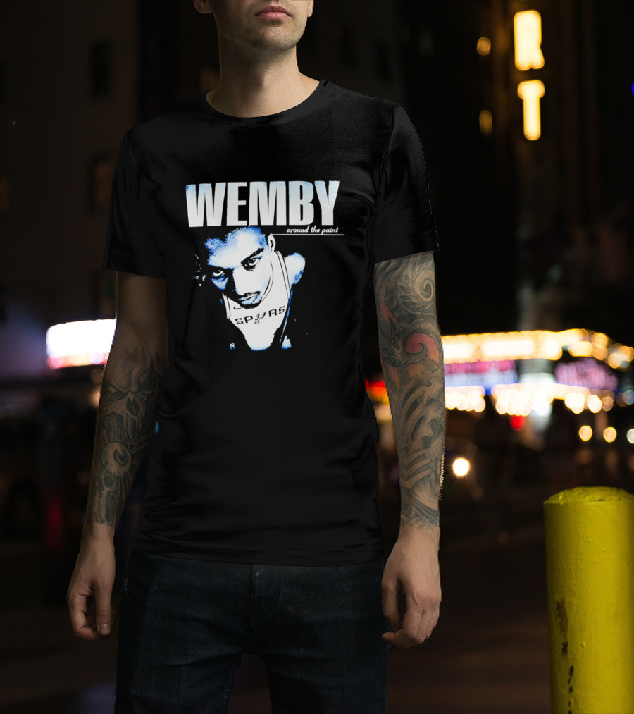 Wemby Around The Point Victor Wembanyama NBA 2026 San Antonio Spurs T-Shirt