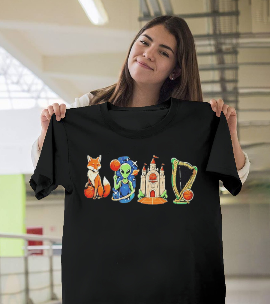 Wemby Fox Alien Castle San Antonio Spurs Basketball Texas NBA 2026 T-Shirt
