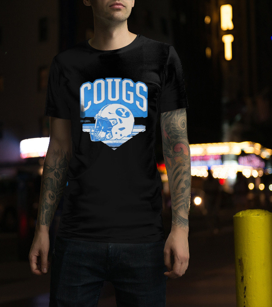 BYU Cougars Football Helmet Gameday Spirit T-Shirt