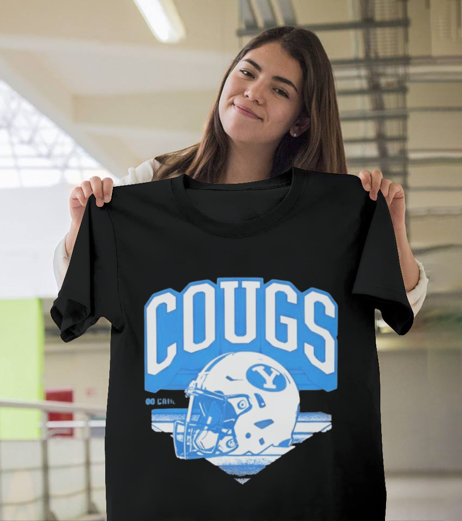 BYU Cougars Football Helmet Gameday Spirit T-Shirt
