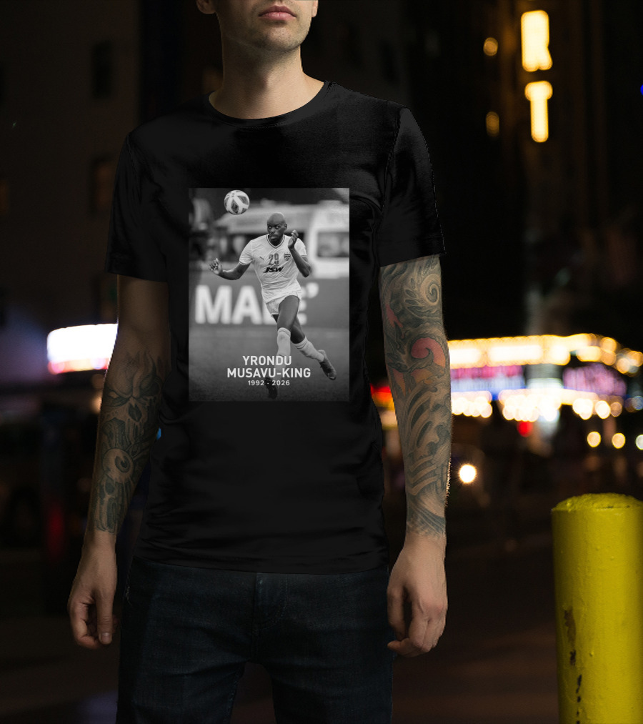 Yrondu Musavu King 29 JSW 1992 2026 Soccer Player T-Shirt