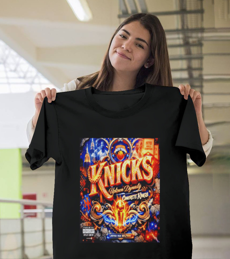 New York Knicks Uptown Dynasty Concrete Kings 1970 World Champions Limited Run T-Shirt