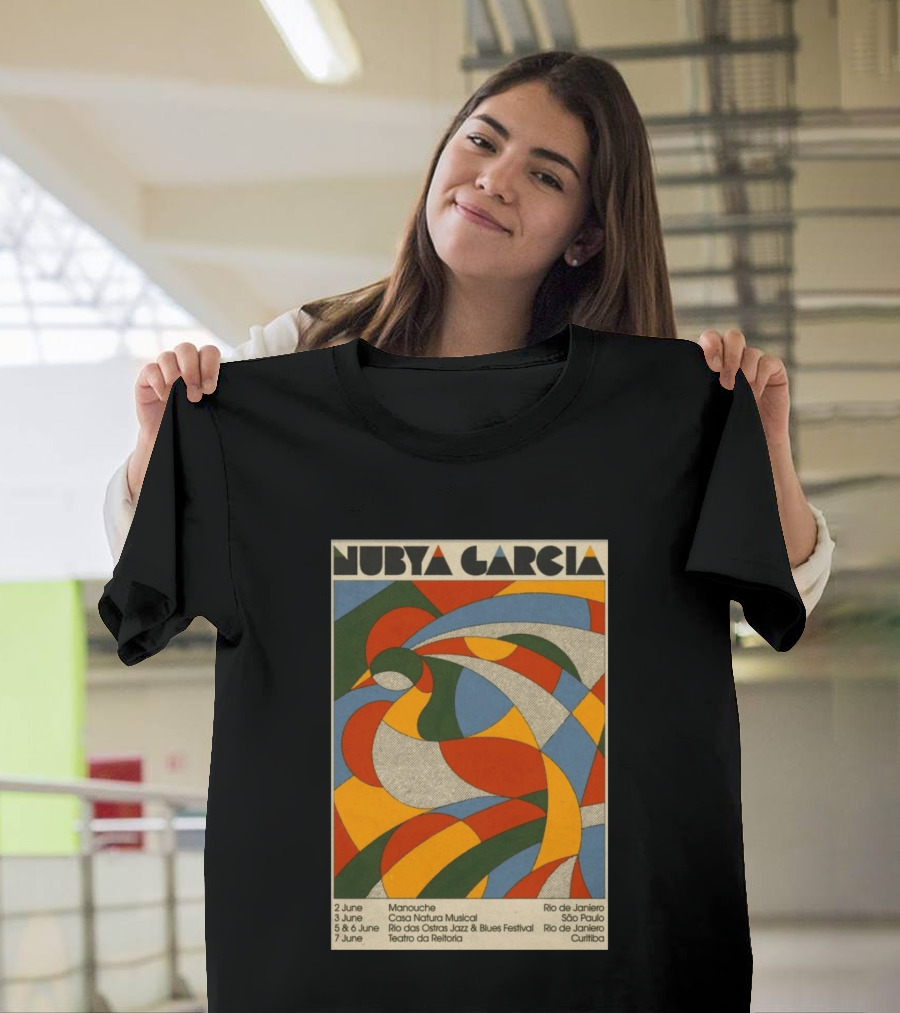 Nubya Garcia 2026 Brazil Tour Manouche Jazz Blues Festival Rio São Paulo Curitiba T-Shirt