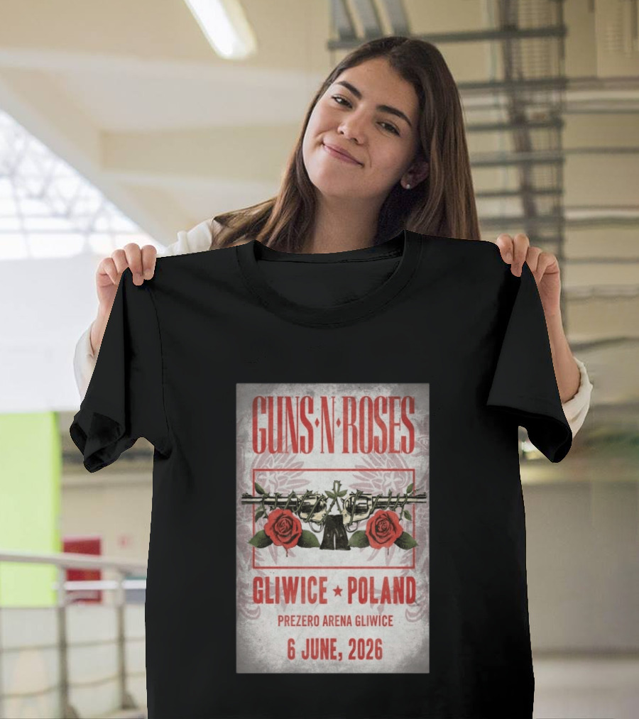 Guns N' Roses Gliwice Poland 6 June 2026 PreZero Arena T-Shirt