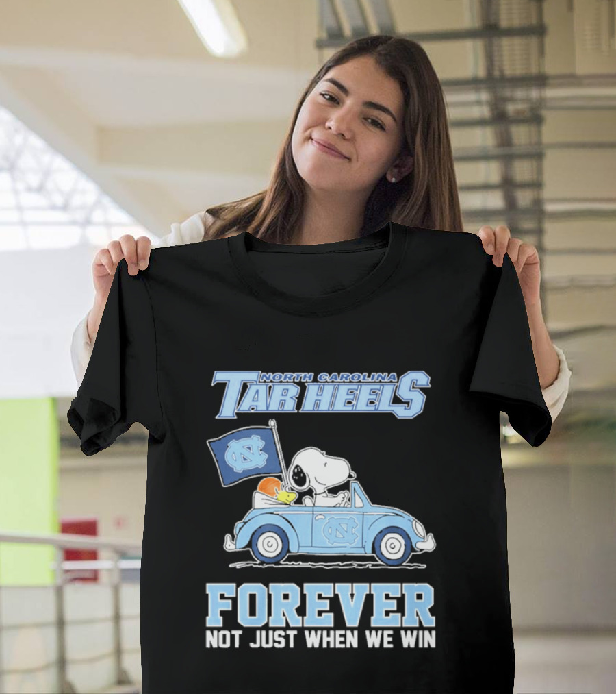 North Carolina Tar Heels Peanuts Forever Not Just When We Win T-Shirt