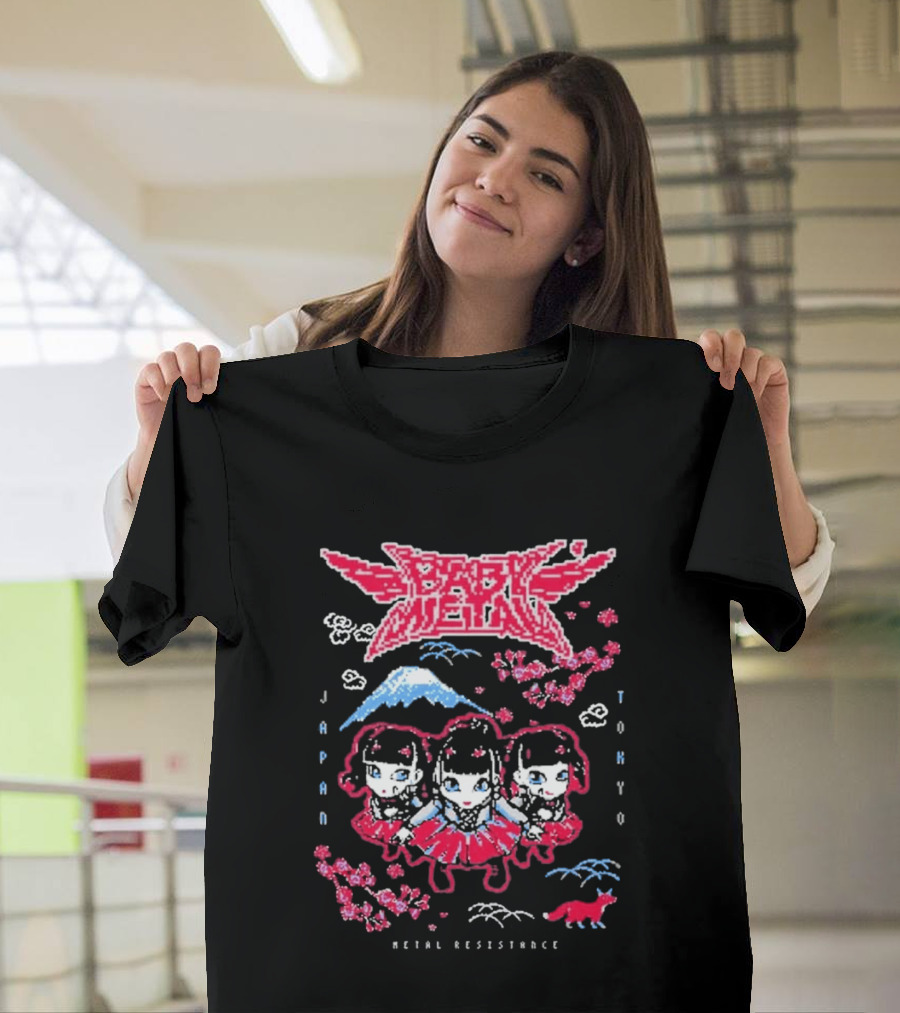 Babymetal Tokyo Japan Metal Resistance Pixel T-Shirt