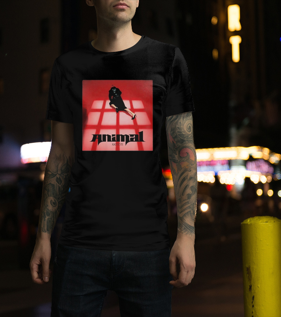 Katseye Animal Red Grid Aesthetic T-Shirt