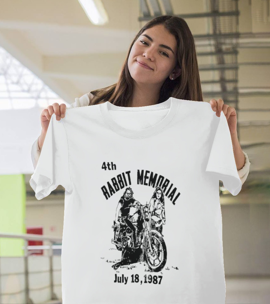 4th Rabbit Memorial July 18 1987 Motorcycle Riders T-Shirt