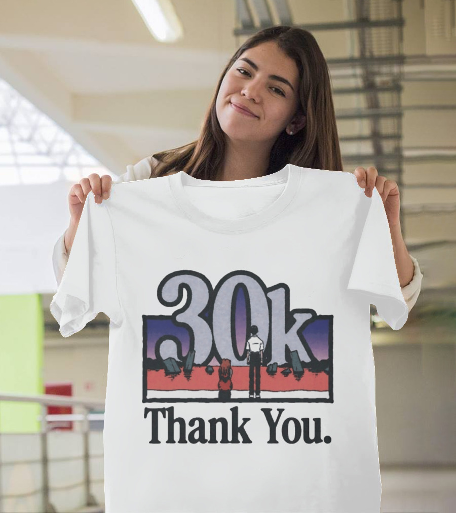 30k Thank You Asuka Langley Soryu Ikari Shinji Neon Genesis Evangelion T-Shirt