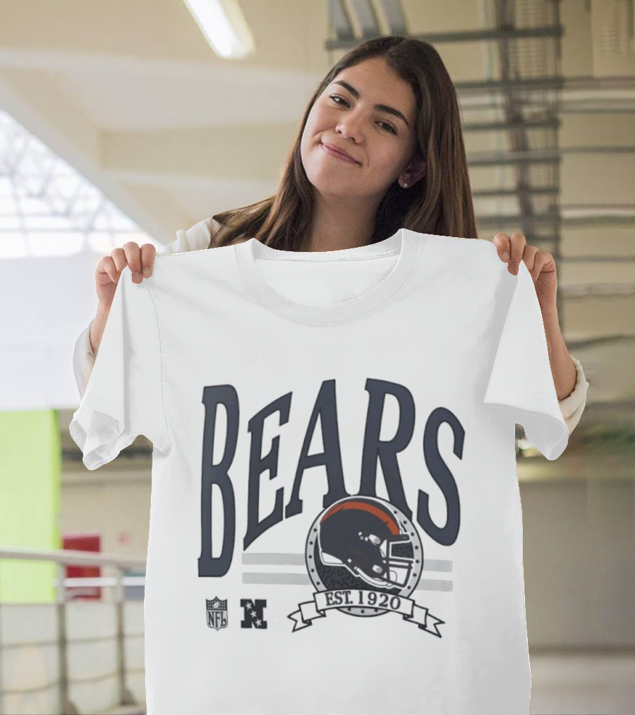 Bears Est 1920 Chicago Helmet Football NFL NFC T-Shirt