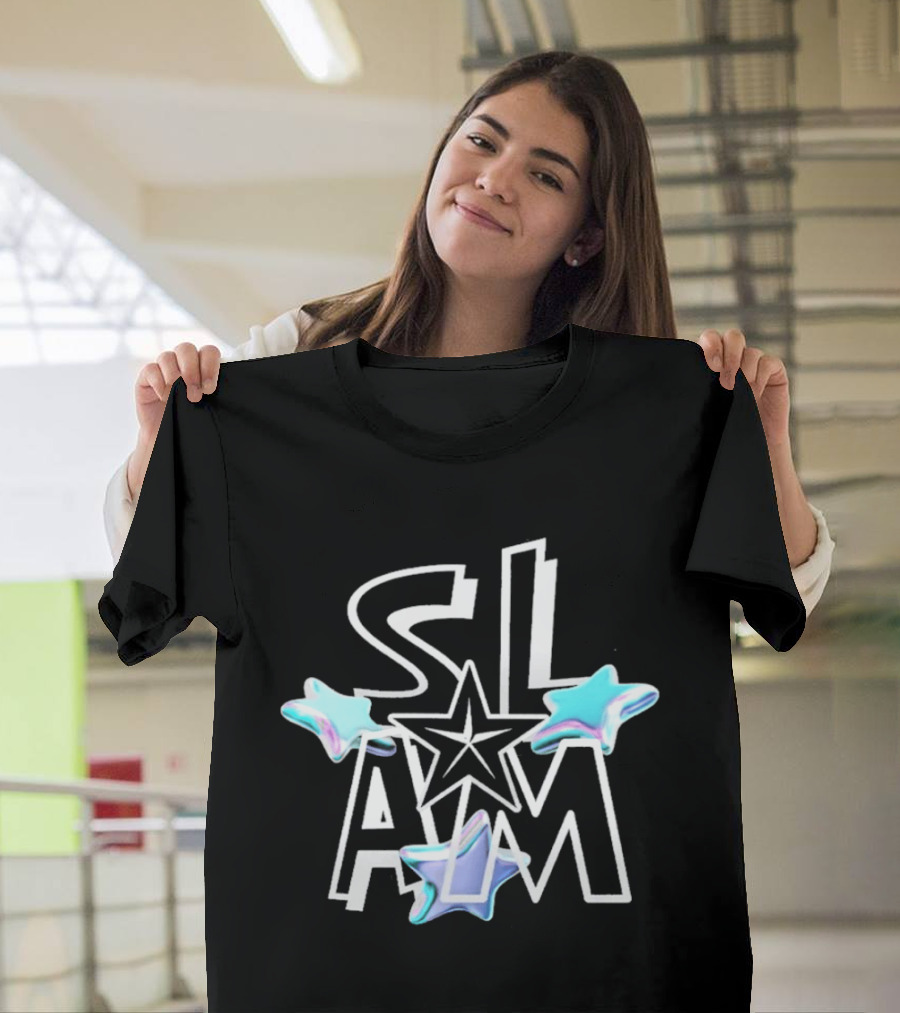 Slam Stars Holographic Blue Floating Trio T-Shirt