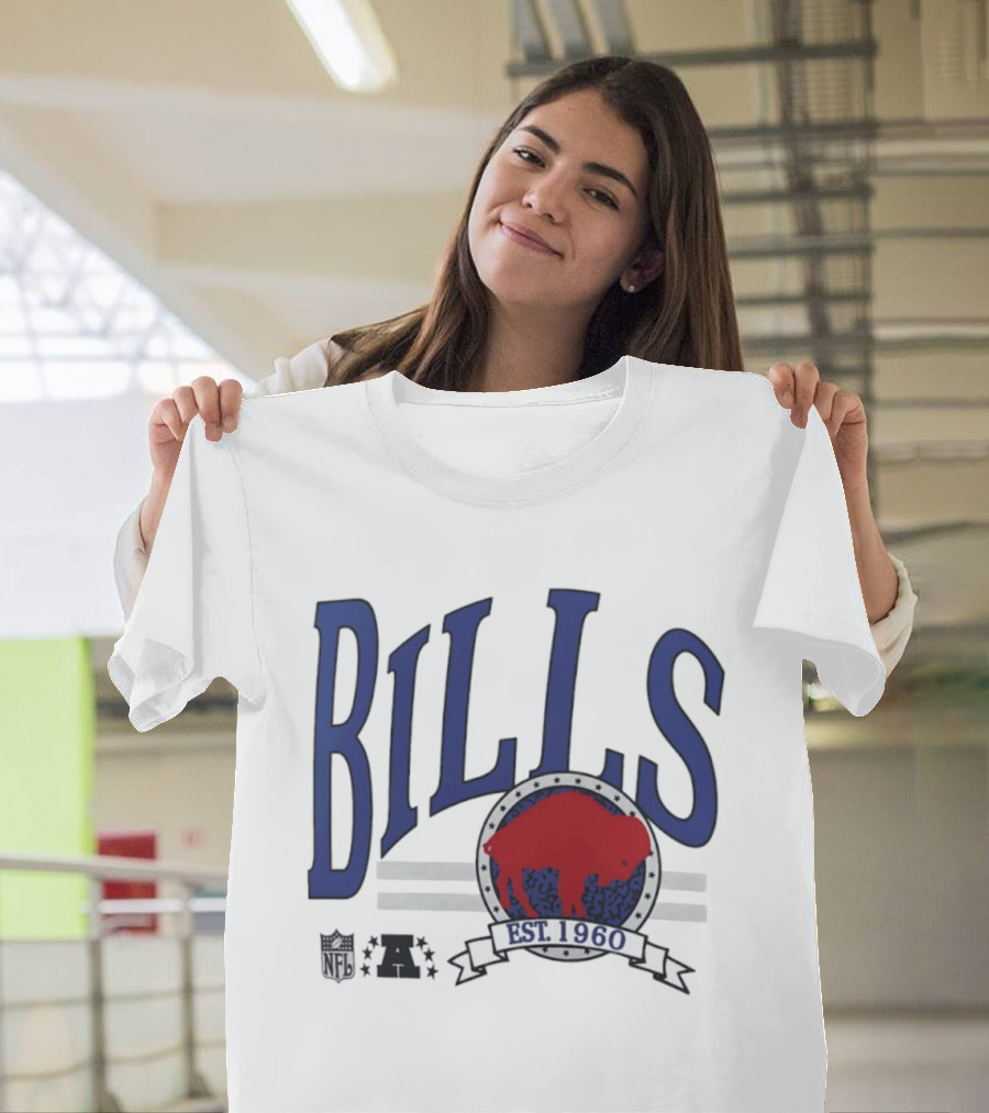 Buffalo Bills Est 1960 Blue Red Buffalo T-Shirt