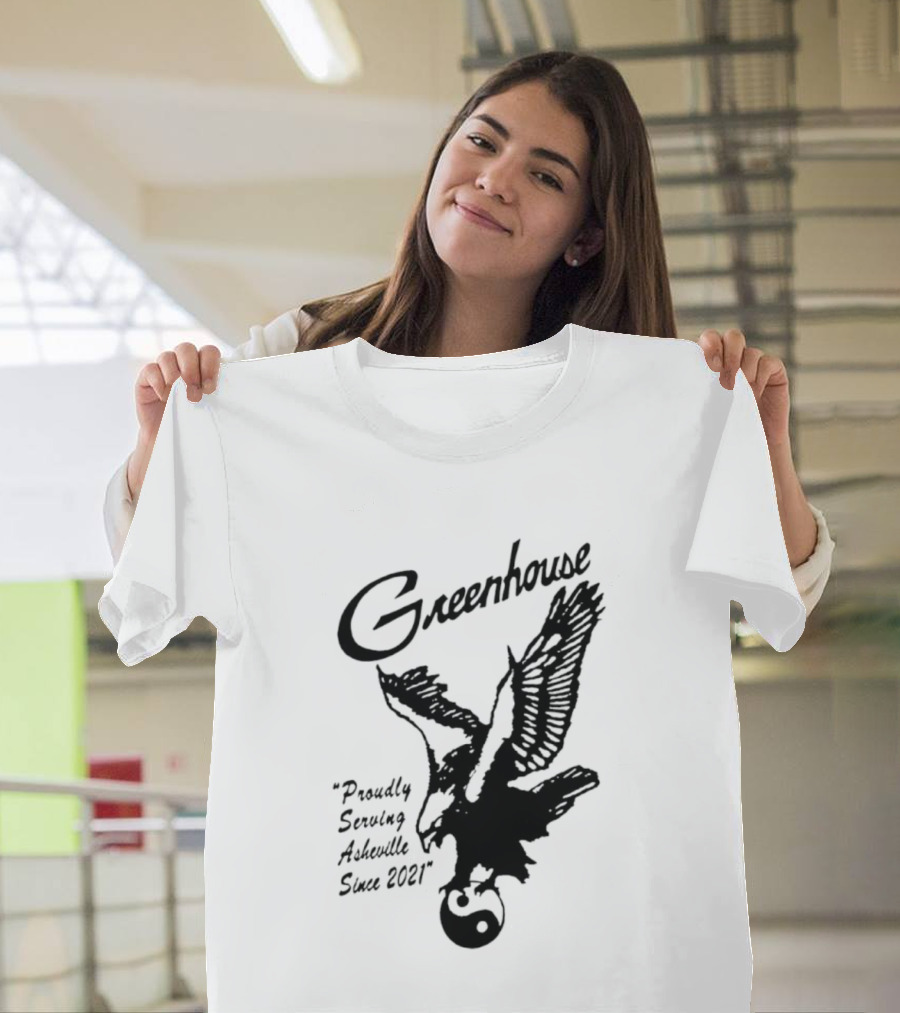 Greenhouse Proudly Serving Asheville Since 2021 Eagle Motif T-Shirt